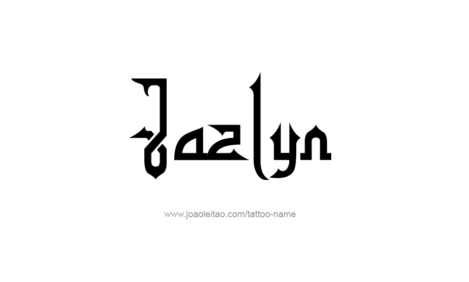 Tattoo Design Name Jazlyn   