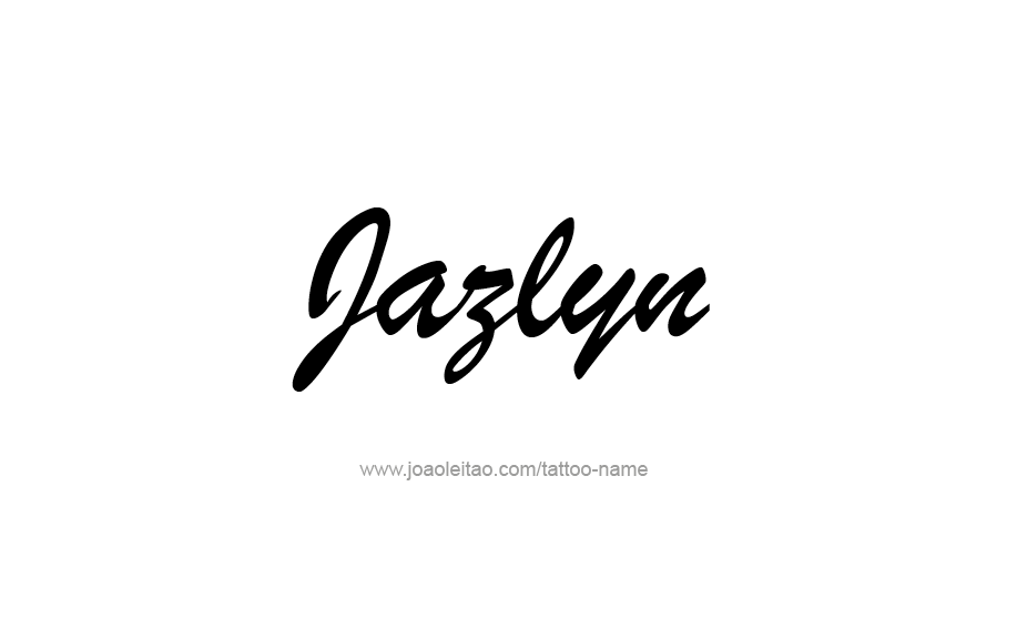 Tattoo Design Name Jazlyn   