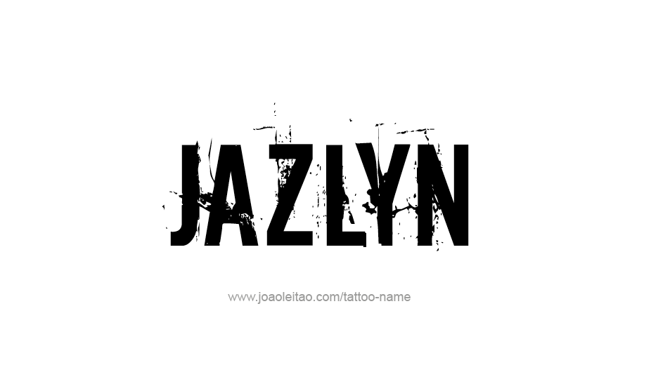 Tattoo Design Name Jazlyn   