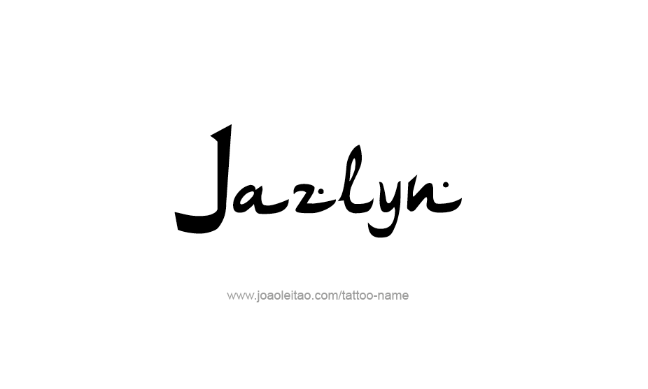 Tattoo Design Name Jazlyn   