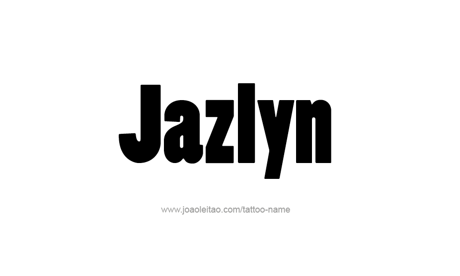 Tattoo Design Name Jazlyn   