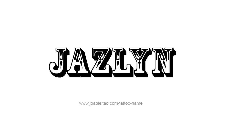 Tattoo Design Name Jazlyn   