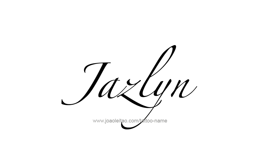 Tattoo Design Name Jazlyn   