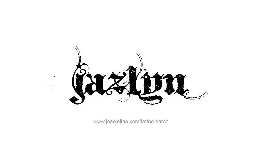 Tattoo Design Name Jazlyn   