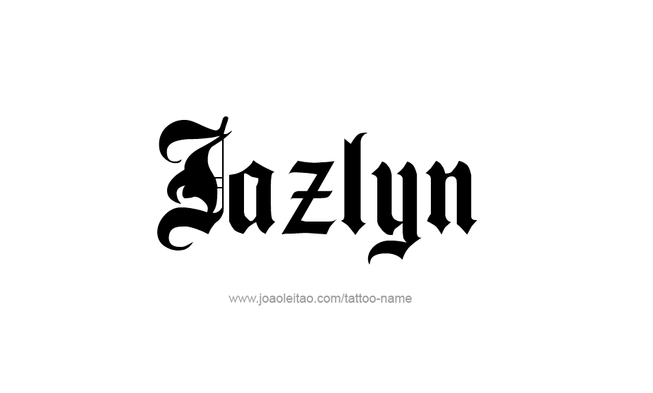 Tattoo Design Name Jazlyn   