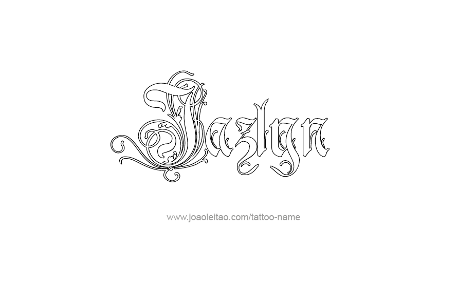 Tattoo Design Name Jazlyn   