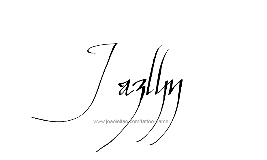 Tattoo Design Name Jazlyn   