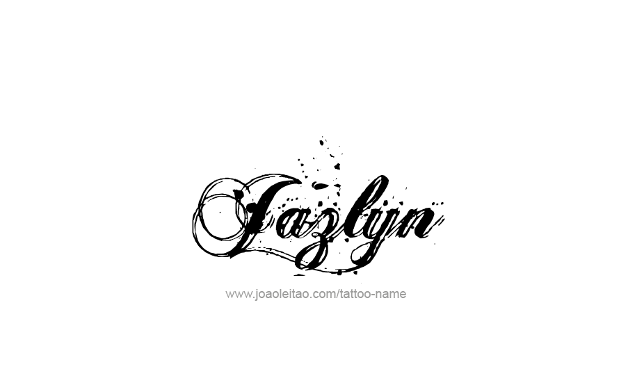 Tattoo Design Name Jazlyn   