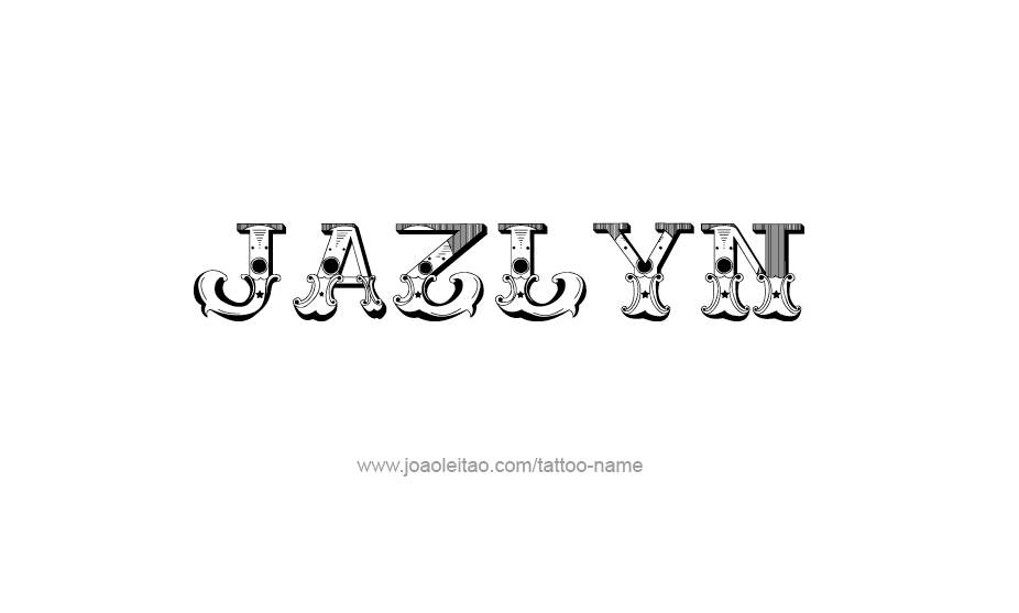 Tattoo Design Name Jazlyn   