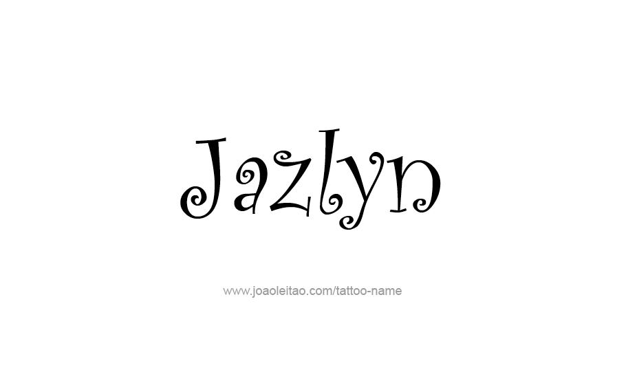 Tattoo Design Name Jazlyn   