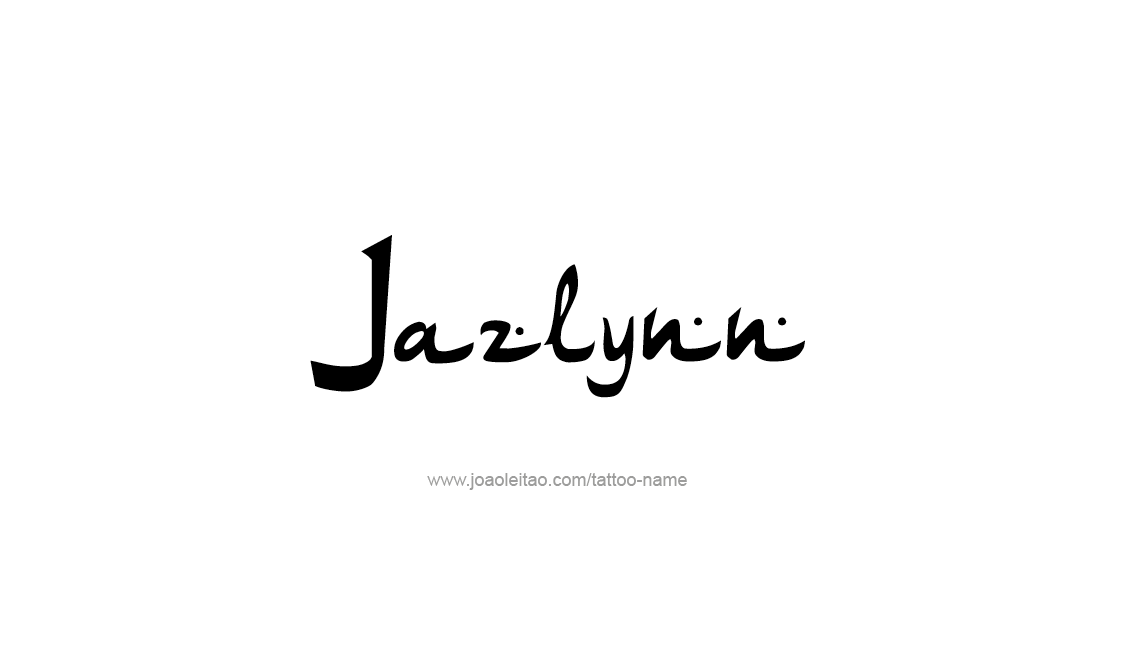 Tattoo Design Name Jazlynn   