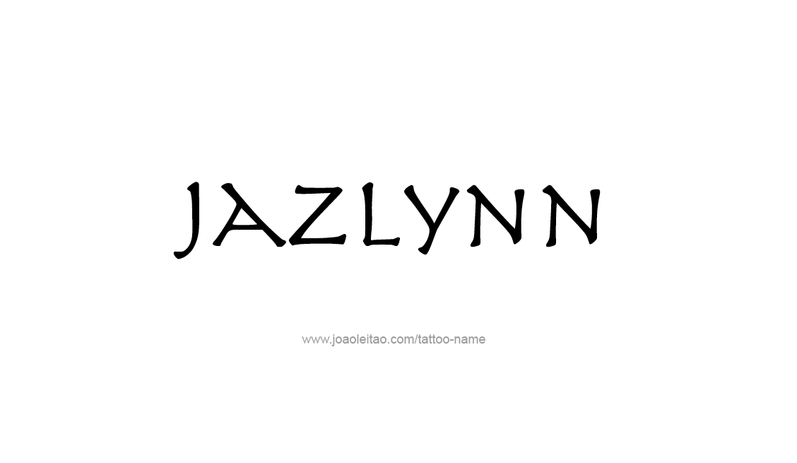 Tattoo Design Name Jazlynn   