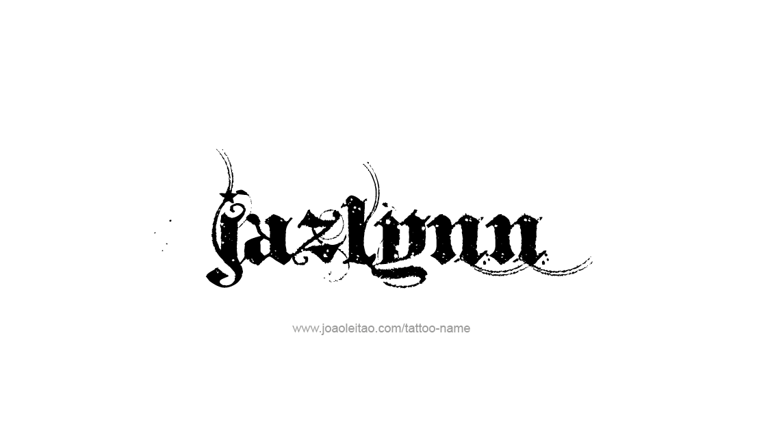 Tattoo Design Name Jazlynn   