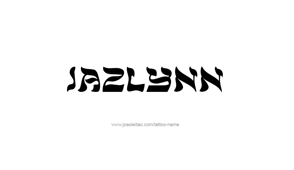 Tattoo Design Name Jazlynn   