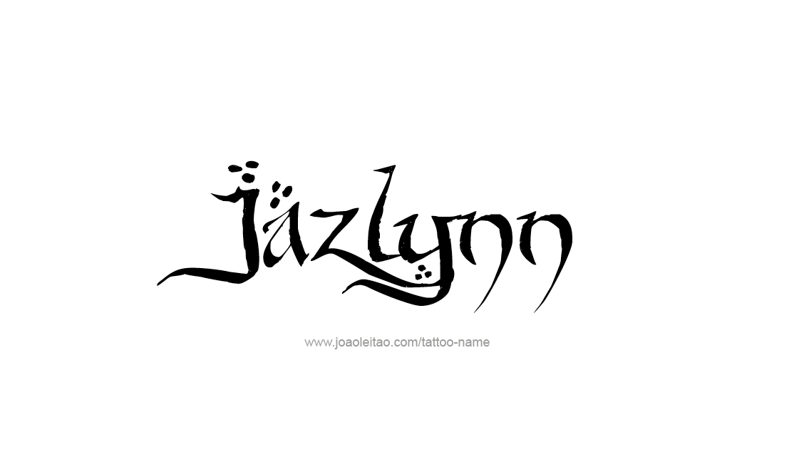 Tattoo Design Name Jazlynn   