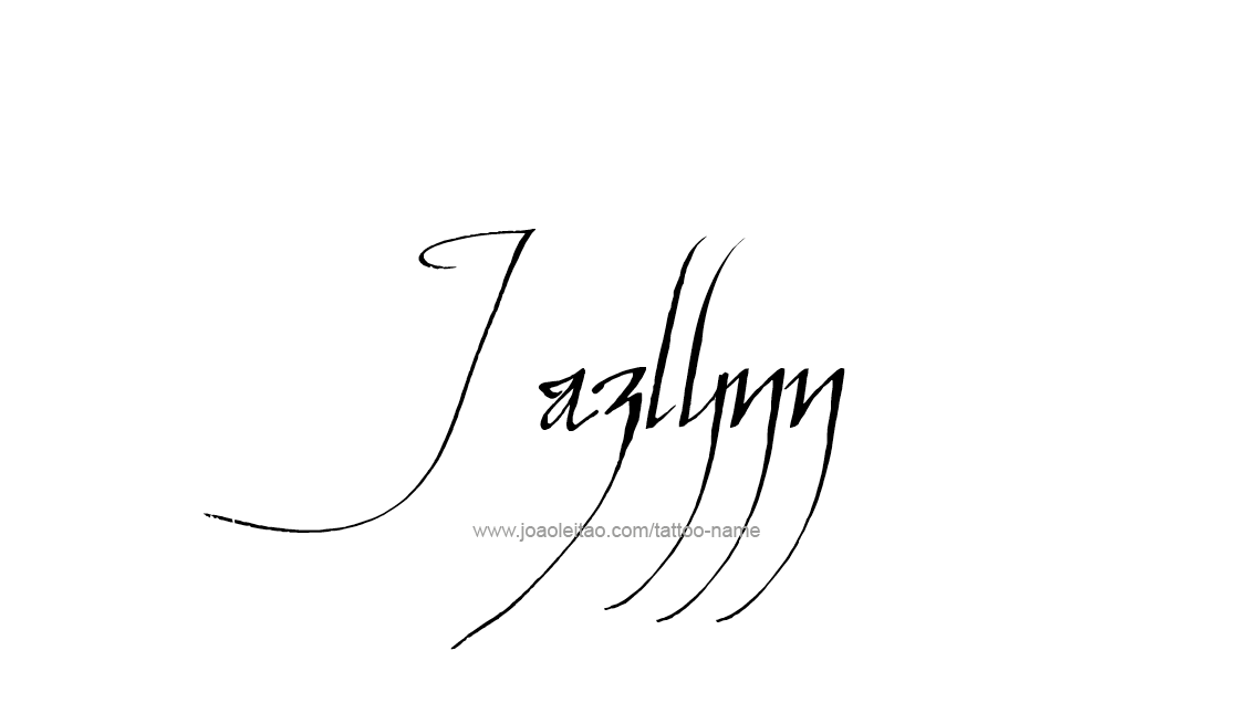 Tattoo Design Name Jazlynn   