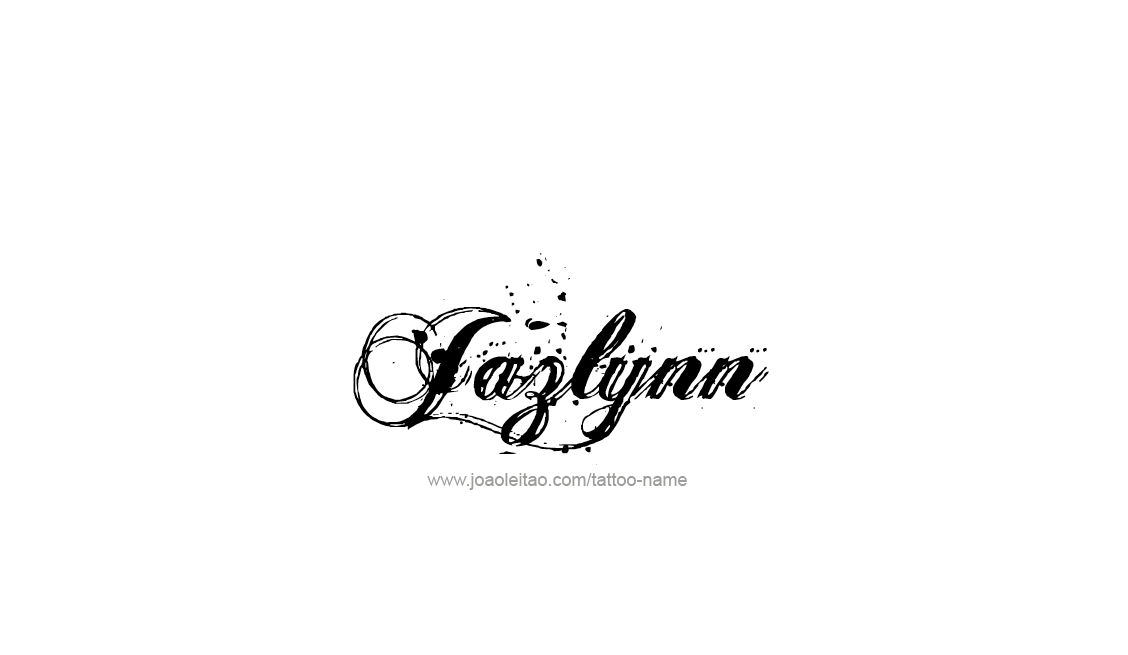 Tattoo Design Name Jazlynn   