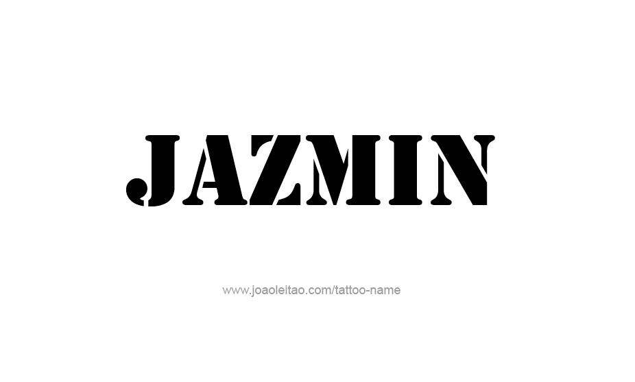 Tattoo Design Name Jazmin   