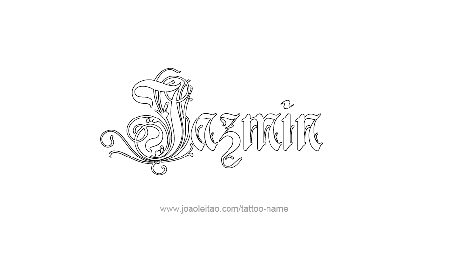 Tattoo Design Name Jazmin   