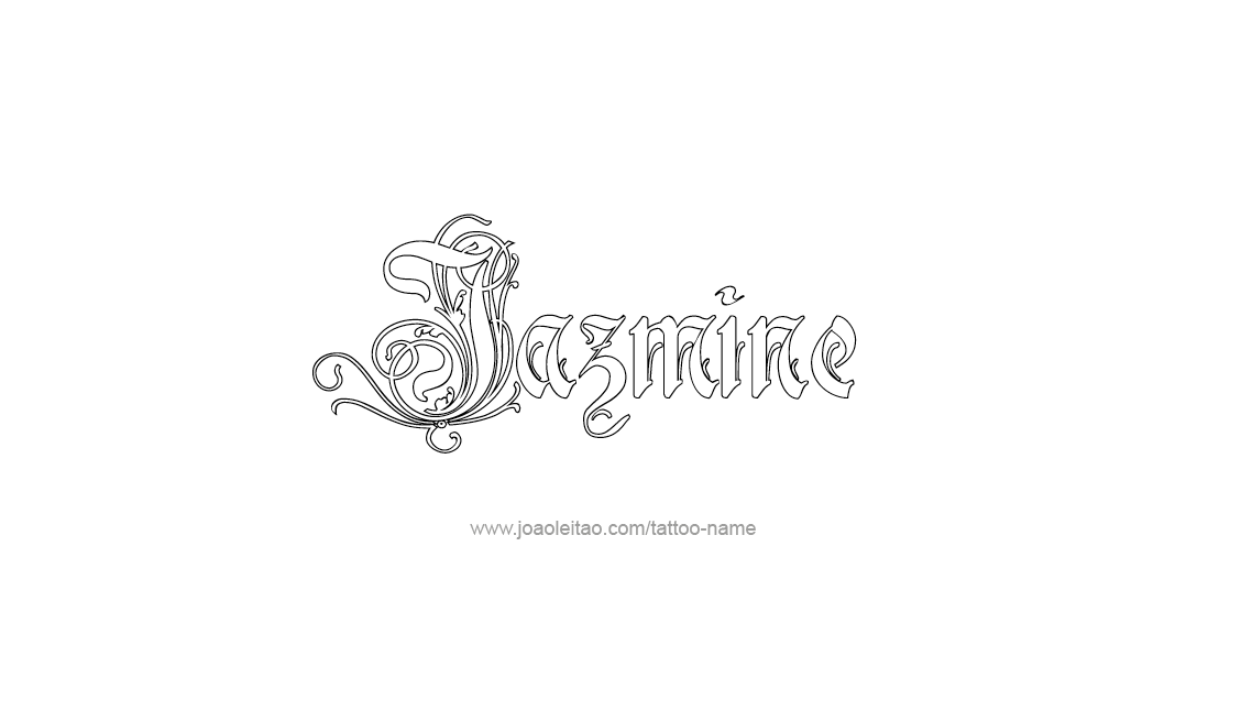 Tattoo Design Name Jazmine   