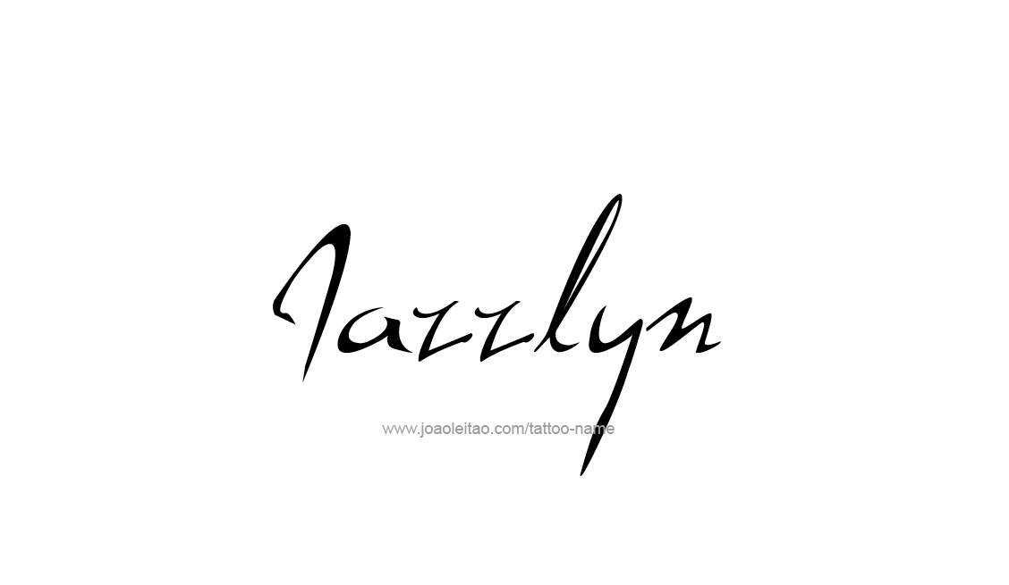 Tattoo Design Name Jazzlyn   