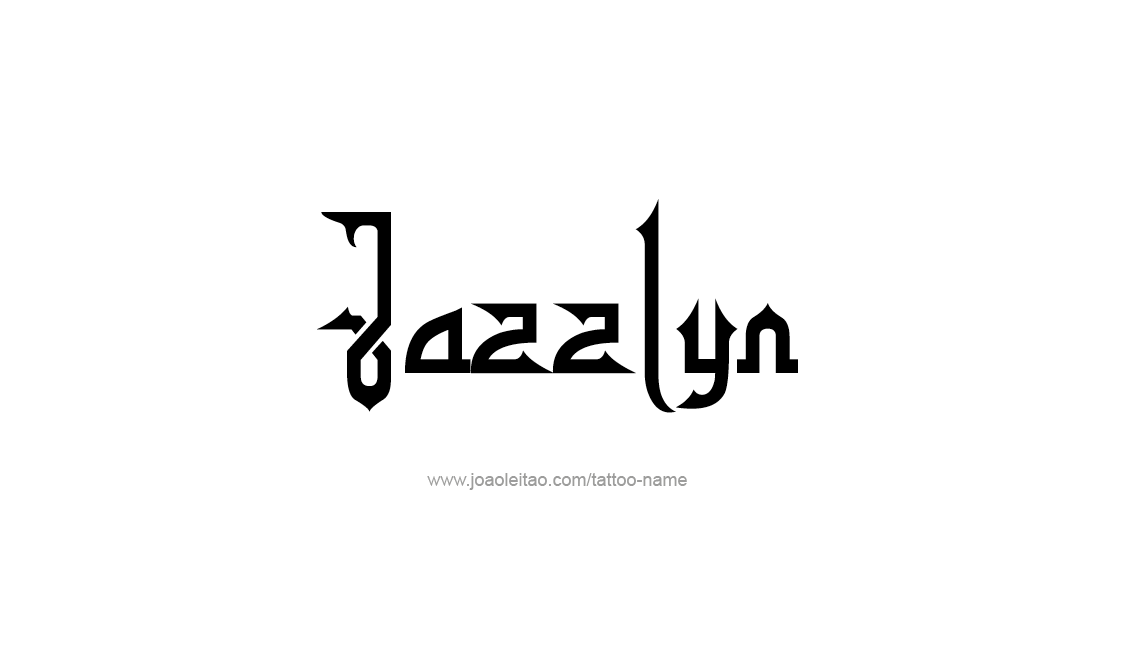 Tattoo Design Name Jazzlyn   