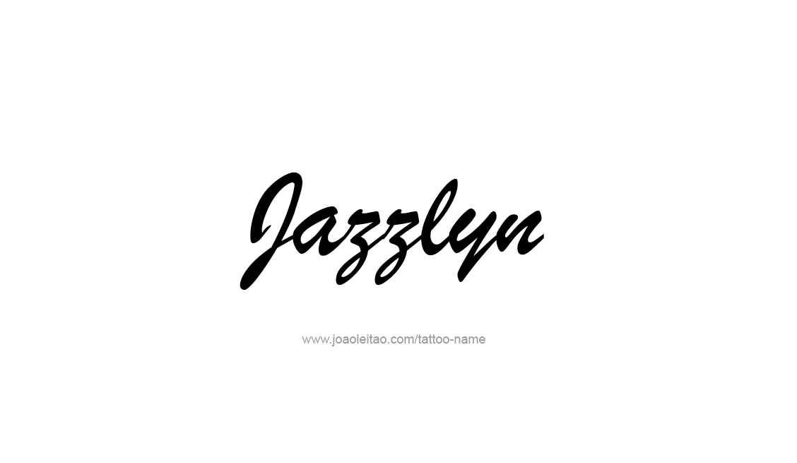 Tattoo Design Name Jazzlyn   