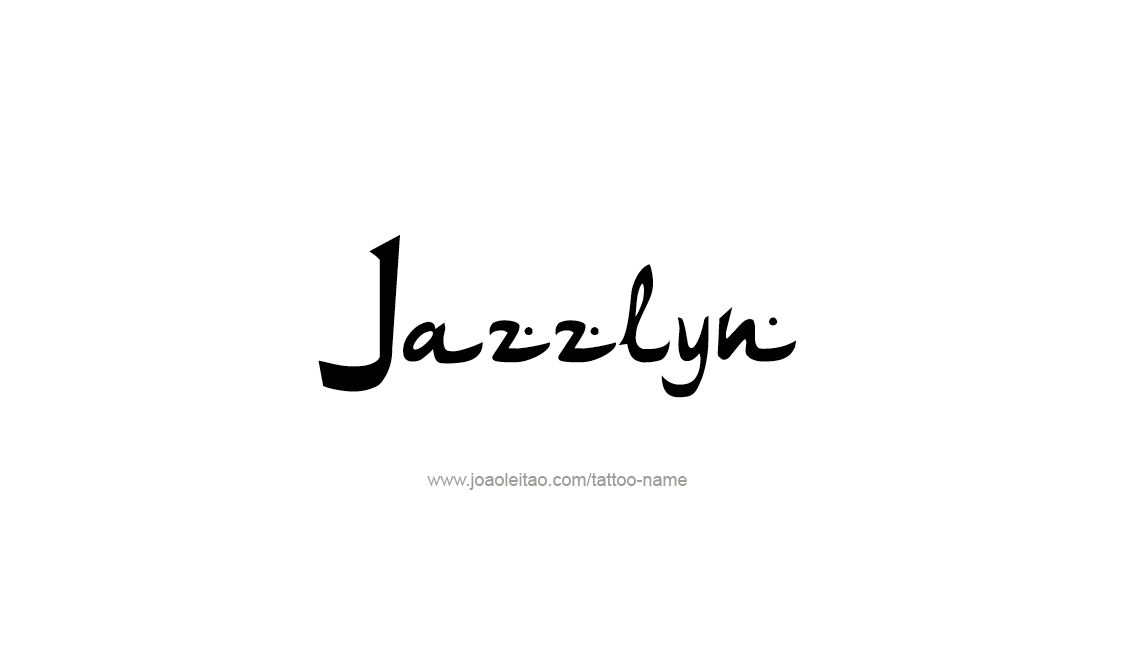 Tattoo Design Name Jazzlyn   