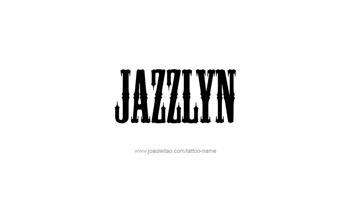 Tattoo Design Name Jazzlyn   