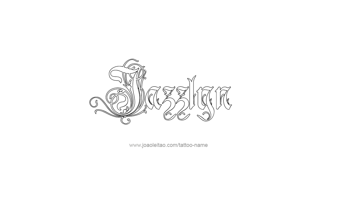 Tattoo Design Name Jazzlyn   