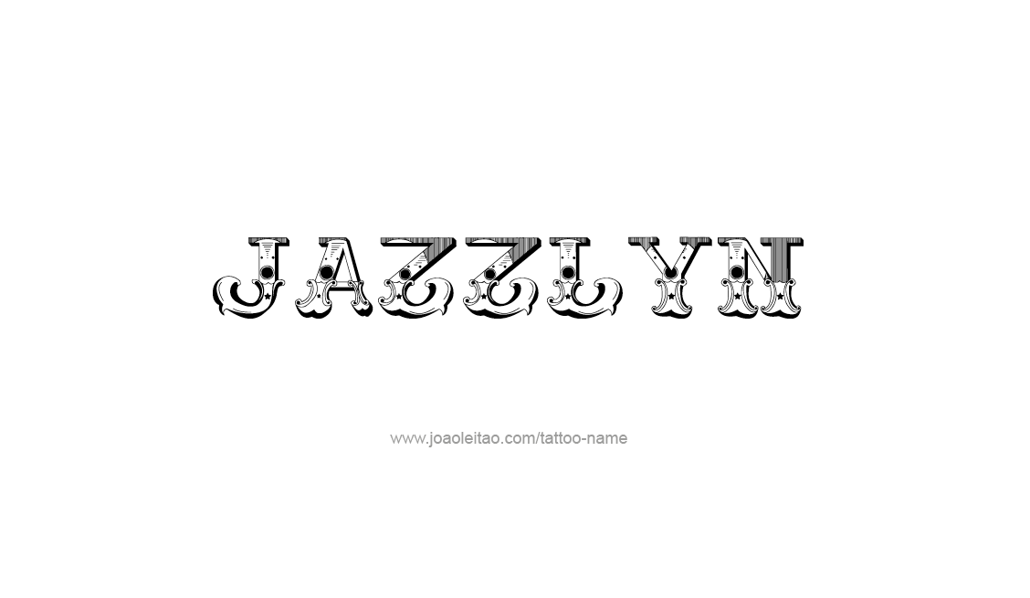 Tattoo Design Name Jazzlyn   