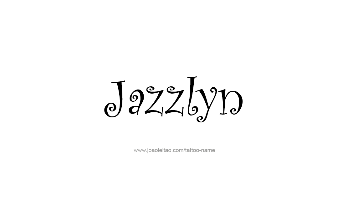 Tattoo Design Name Jazzlyn   