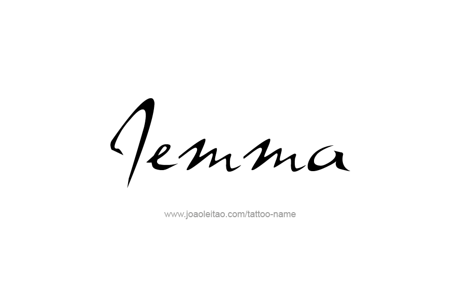 Tattoo Design Name Jemma   