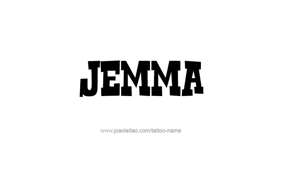 Tattoo Design Name Jemma   