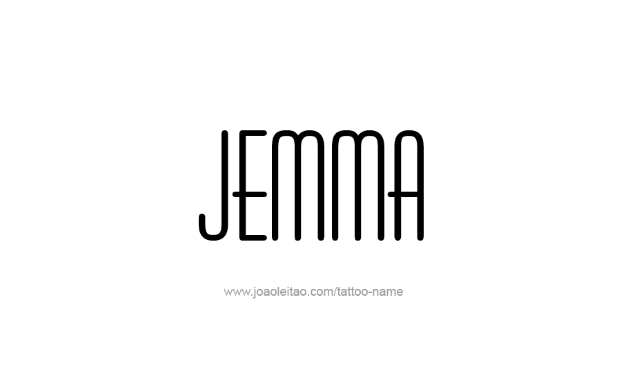 Tattoo Design Name Jemma   