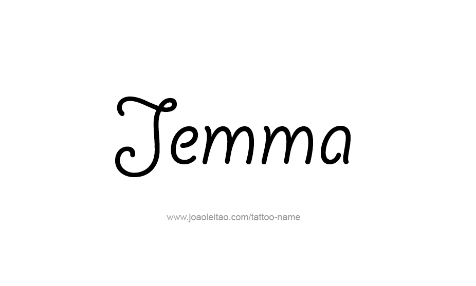 Tattoo Design Name Jemma   