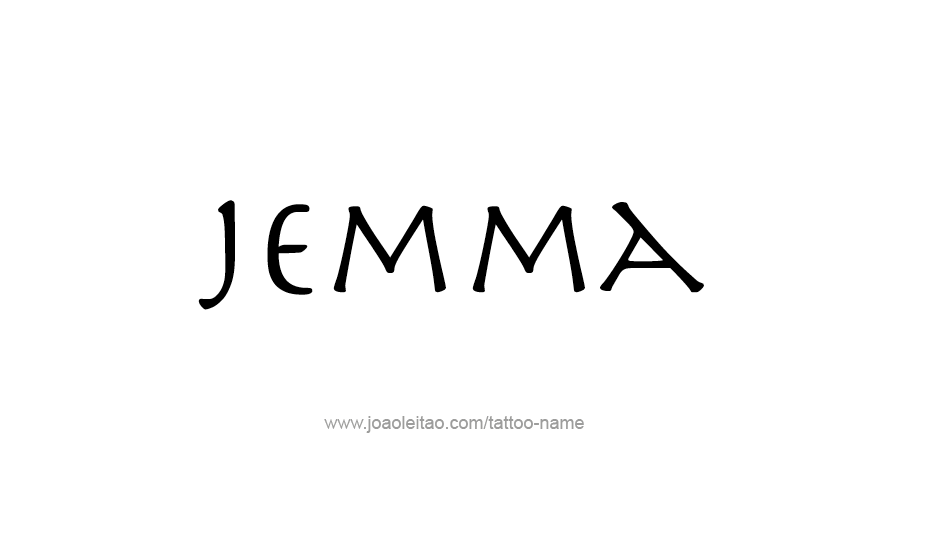 Tattoo Design Name Jemma   