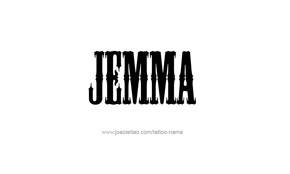 Tattoo Design Name Jemma   