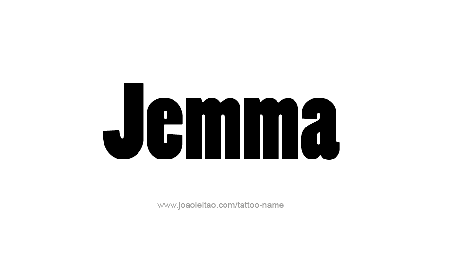 Tattoo Design Name Jemma   