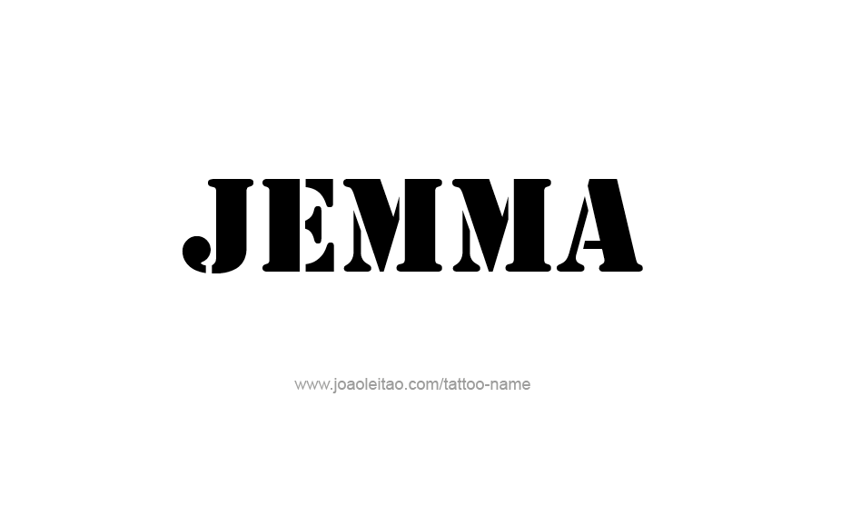 Tattoo Design Name Jemma   