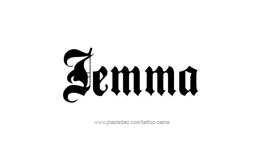 Tattoo Design Name Jemma   