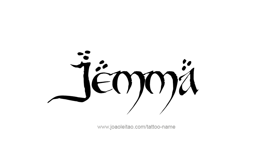 Tattoo Design Name Jemma   