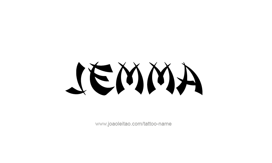 Tattoo Design Name Jemma   