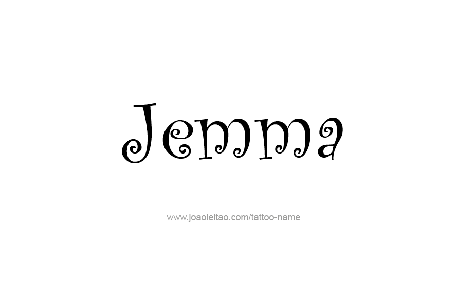 Tattoo Design Name Jemma   