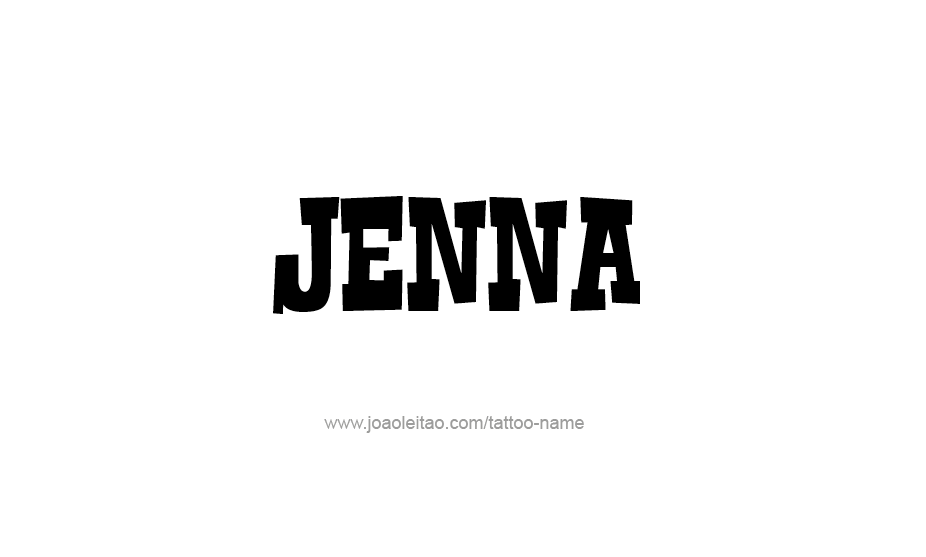 Tattoo Design Name Jenna   