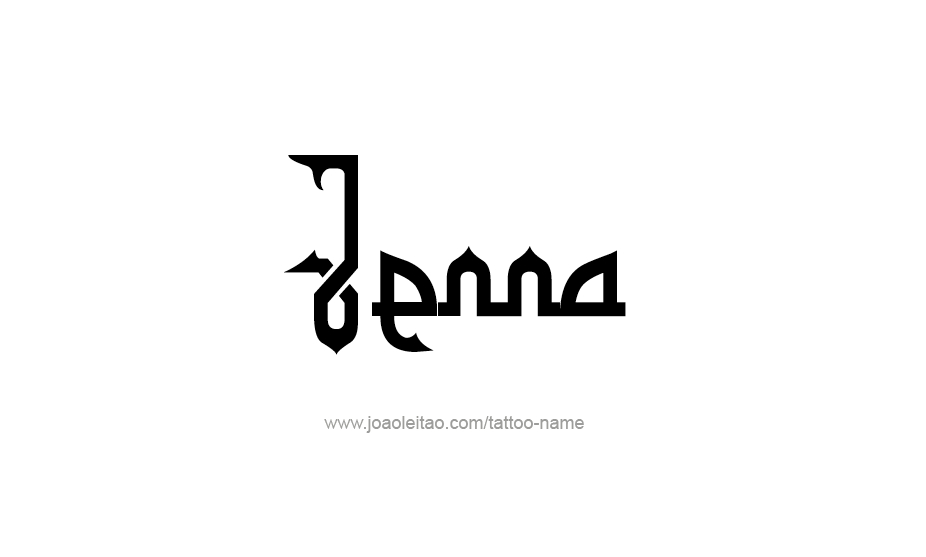 Tattoo Design Name Jenna   