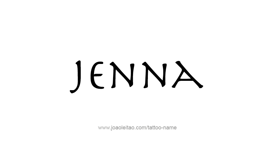 Tattoo Design Name Jenna   