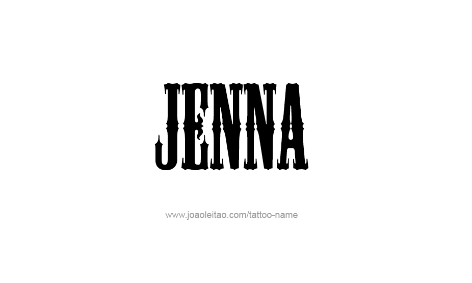 Tattoo Design Name Jenna   