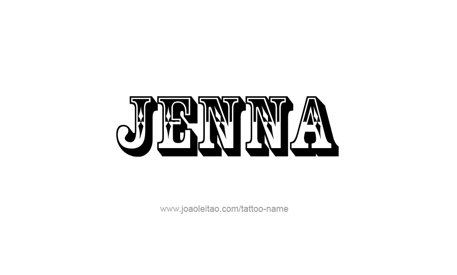 Tattoo Design Name Jenna   