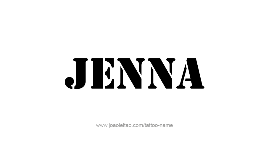 Tattoo Design Name Jenna   